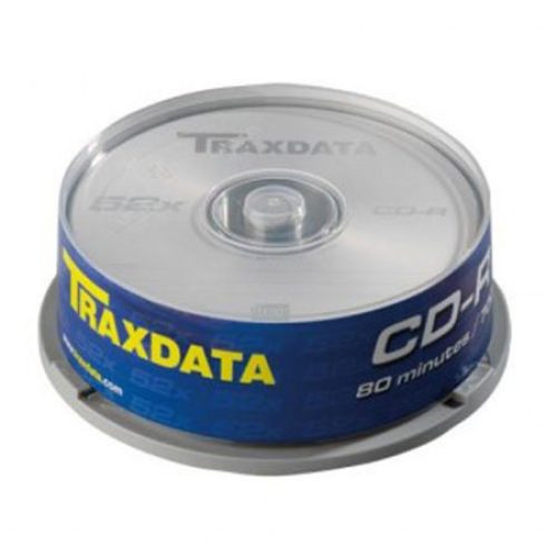 CD-R, TRAXDATA, 80 MIN, 52X, brand cake 25 ko…