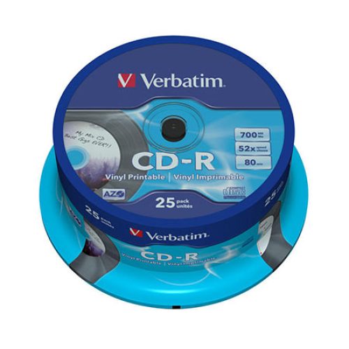 CD-R,VERBATIM, 700 MB,52X,spindle 25 kom EXTR…