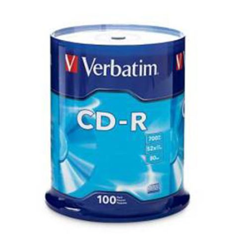 CD-R,VERBATIM, 700 MB,52X,spindle 100 kom EXT…