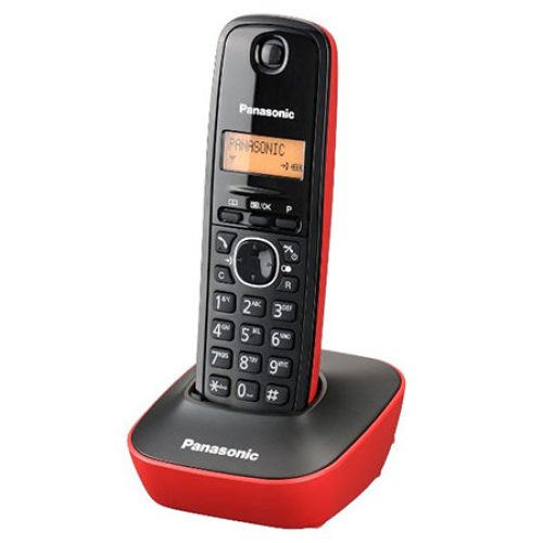 KX-TG1611FXR Panasonic telefon crno/crveni DECT CID