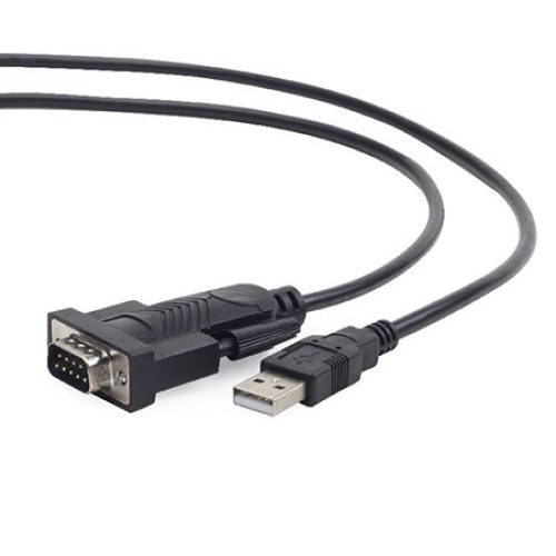 USB to DB9M serial port converter cable, blac…