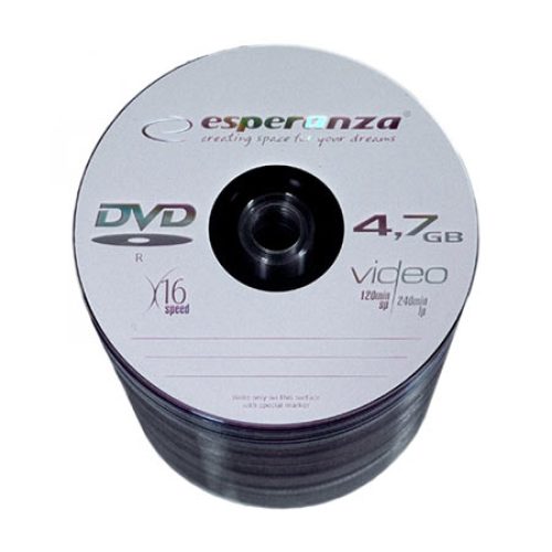 DVD-R ESPERANZA, 4,7GB, X16, Spindle, 100 kom…