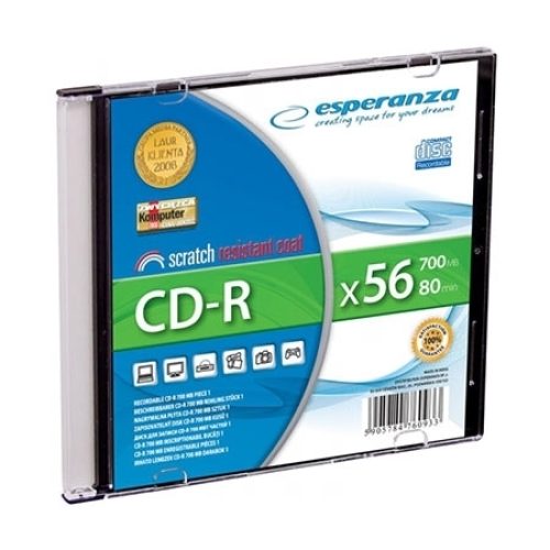 CD-R ESPERANZA SILVER, 700MB, 80min, 52X, SLI…