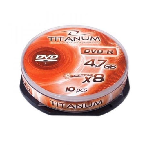 DVD-R TITANUM 4,7 GB X8, CAKE BOX 10 kom, 1071