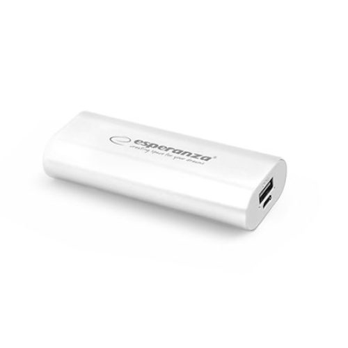 PowerBank ESPERANZA HADRON, 4400mAh, WHITE, E…