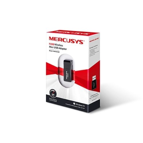 USB Mini WLAN Mercusys MW300UM 2.4GHz, 300Mbp…