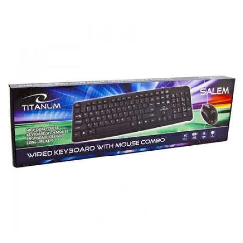 Tastatura i miš TITANUM SALEM, USB, US layou…