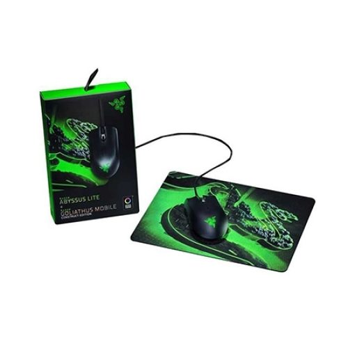 Miš + podloga Razer Abyssus Lite + Goliathus…