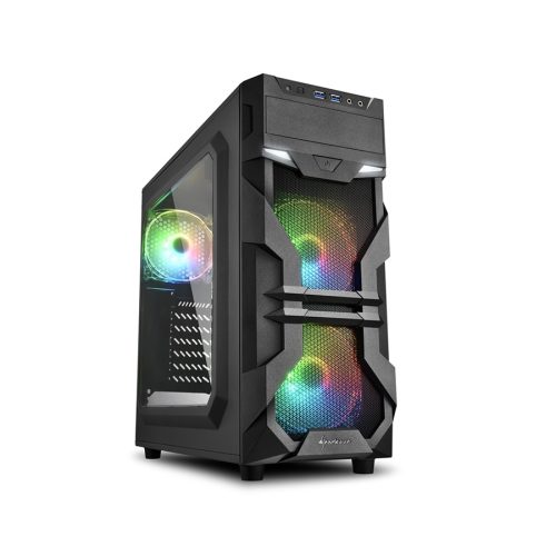 Kućište SHARKOON gaming, VG7-W RGB, ATX, 3&…