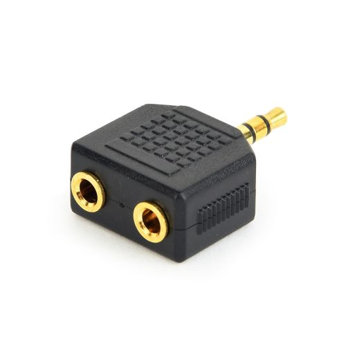 Audio spliter, 3,5mm GEMBIRD CCA-415A, black…