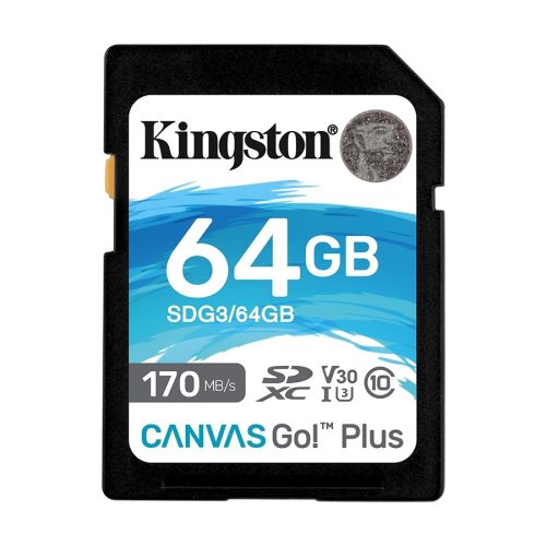 Kingston SD 64GB CanvasGoPlus SDXC,r/w:170/70…