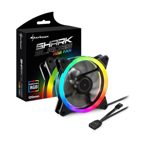 Ventilator Sharkoon SHARK Blades RGB Fan, 120…