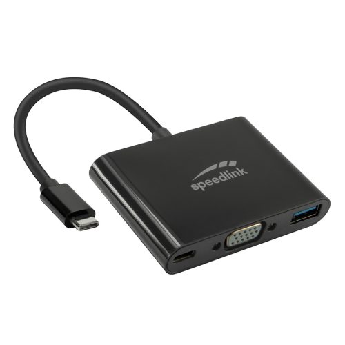 USB adapter kabl Type-C 3u1, SPEEDLINK 3in1 U…