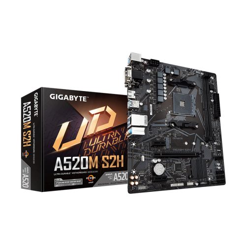 GIGABYTE MB A520M S2H AMD A520, AM4, 2xDDR4 V…