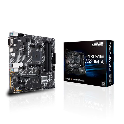 ASUS MB PRIME A520M-A AMD A520, AM4, 4xDDR4, …