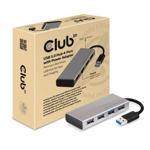 USB hub aktivni Club 3D USB TYPE A 3.1 GEN 1 …