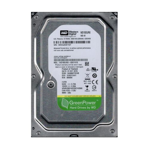 HDD 1 TB, WD10EURX-P, WD HDD 1TB SATA3 64MB P…