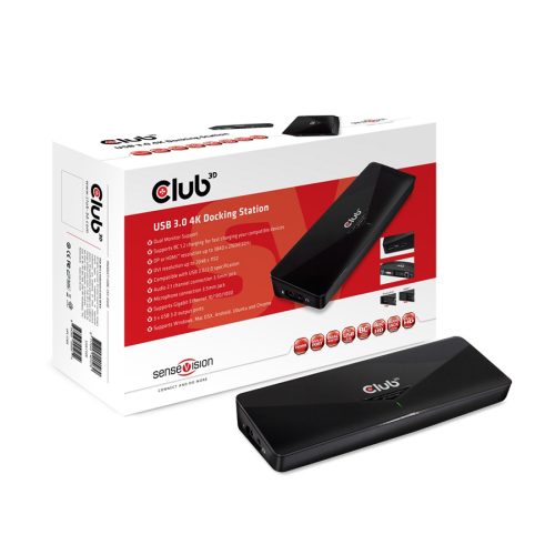 Docking station Club 3D USB 3.0 4K CSV-3103D…