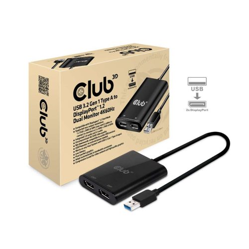 Video adapter Club 3D USB3.2 Gen1 Type A to D…