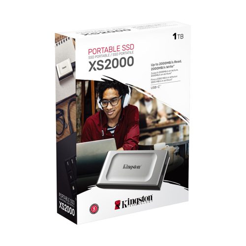 EXT.SSD 1TB Kingston USB-C SXS2000/1000G R/W:…