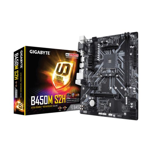 MB GIGABYTE B450M S2H 1.0 AMD B450;AM4;2xDDR4…