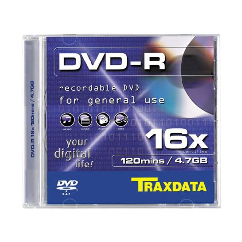 DVD-R TRAXDATA, 4.7GB, 16X, SLIM BOX 1