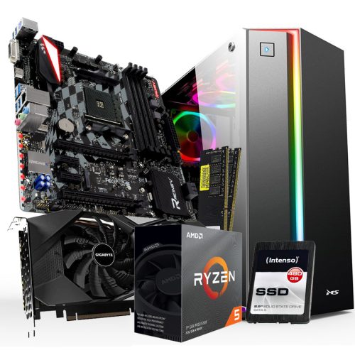 GNC GAMER T-REX RYZEN 5 3600 4.2GHz, MB  X470…