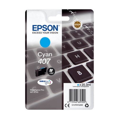 TINTA EPSON WF-4745 L CYAN (EPSON 407)…