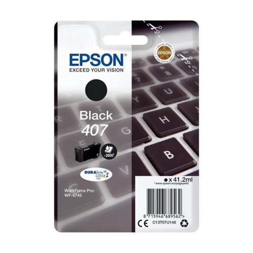 TINTA EPSON WF-4745 L BLACK (EPSON 407)…