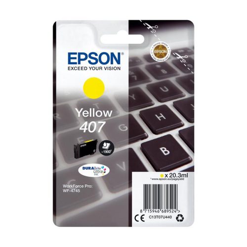 TINTA EPSON WF-4745 L YELLOW (EPSON 407)…