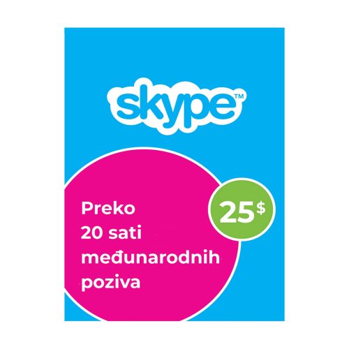 Skype Credits 25$ /Digital