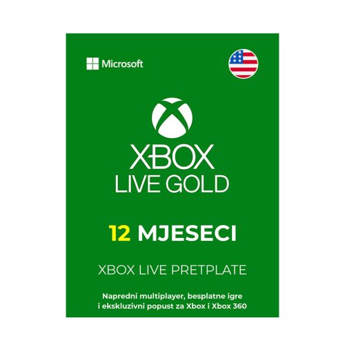 XBOX Live 12 Months – United States…