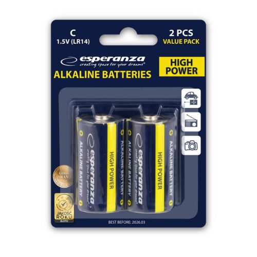 Baterije ESPERANZA ALKALINE BATTERIES C LR14 …