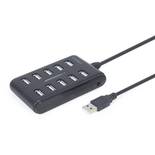 USB HUB 2.0 10-port black, GEMBIRD UHB-U2P10P…