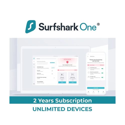 Surfshark ONE – 2 Years Unlimited Devic…