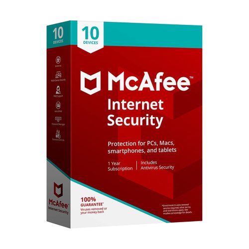 McAfee Internet Security 10 Devices 1 Year…