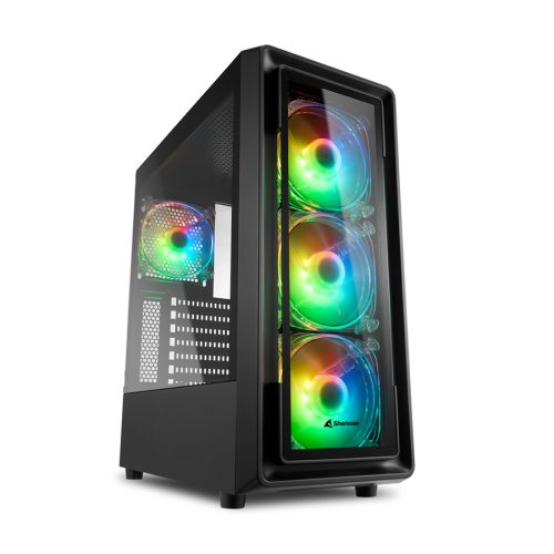 Kućište SHARKOON gaming, TK4 RGB, ATX, vent…