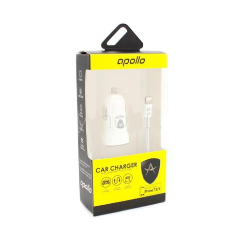 CAR CHARGER APOLLO 2IN1 IPHONE 7/8/X…