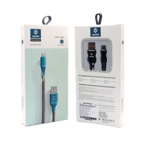 DATA CABLE APOLLO W03 MICRO GREY…