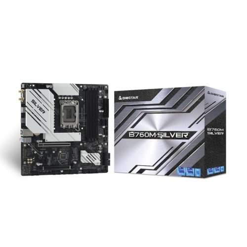 MB BIOSTAR B760M-SILVER, mATX, Soc 1700, DDR5…