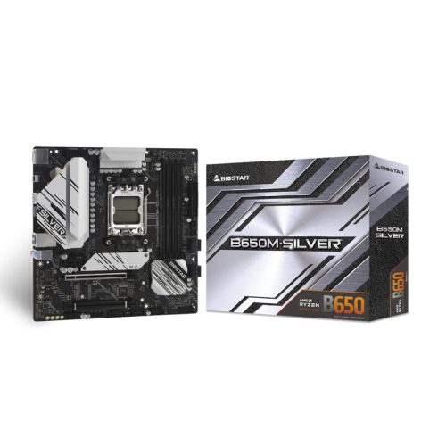 MB BIOSTAR B650M-SILVER, mATX, Soc AM5, DDR5,…