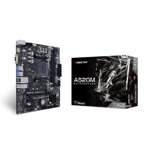 MB BIOSTAR A520MH 3.0, mATX, Soc AM4, DDR4, M…