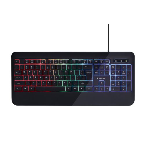 Tastatura GEMBIRD, KB-UML-03 Slim Rainbow bac…