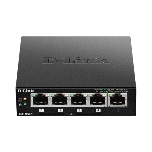 SWITCH 5 portni 10/100 D-LINK, DES-1005P/E,PO…