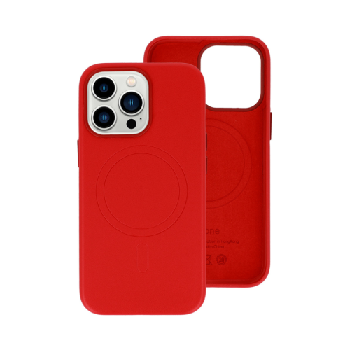 MAGSAFE KOŽNA FUTROLA ZA IPHONE 13 PRO RED…