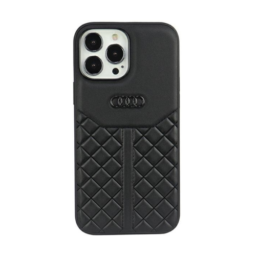 ORIGINALNA TORBICA AUDI HARDCASE PRAVA KOŽA AU-TPUPCIP13PM-Q8/D1-BK ZA IPHONE 13 PRO MAX CRNA