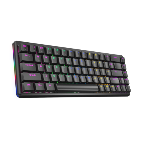 Tastatura gaming RAMPAGE REBEL black, Mechani…