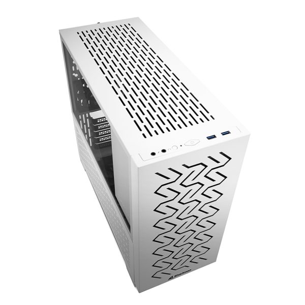 Kućište SHARKOON gaming, MS-Z1000 wh, white, ventilatori 1x80mm PWM, 3x120mm PWM, Micro-ATX - Image 2