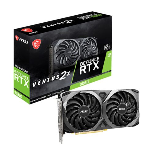 VGA MSI Video Card Nvidia RTX 3060 VENTUS 2X …