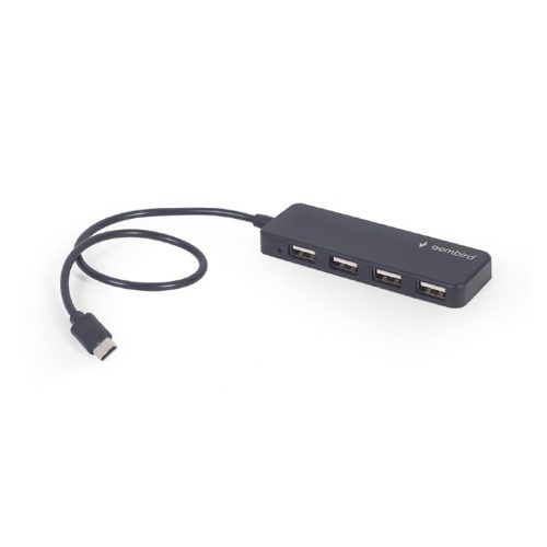 USB HUB Type-C 4-port GEMBIRD, black, UHB-CM-…